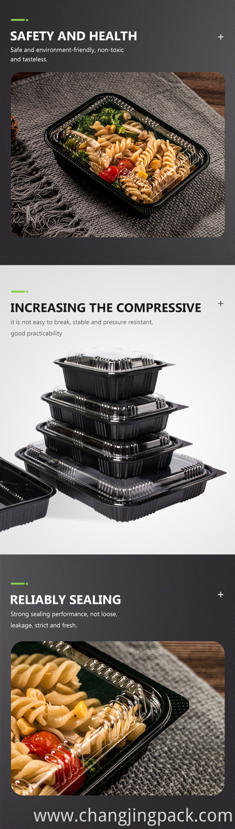 SNAP-ON LIDS FOR ADDED FRESHNESS: These take out sushi trays are equipped with tight-fitting, snap-on lids to make sure your food stays fresh. Great for storing and serving prepared sushi rolls